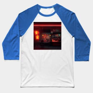 Cyberpunk Tokyo Ramen Shop Baseball T-Shirt